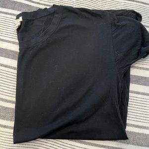 J Crew Black Basic Tee / Long Tailed